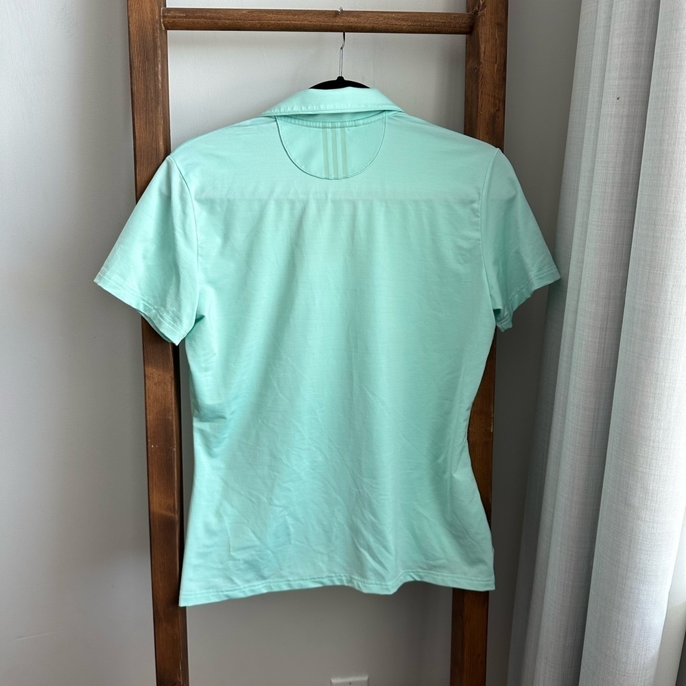 Adidas Women's Mint Green Polo Shirt - Picture 3 of 8